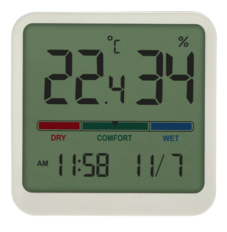 Elektronische binnenthermometer, wit