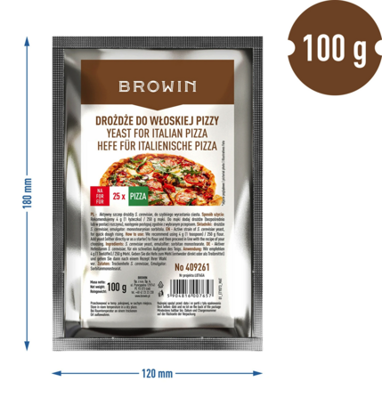 Gedroogde gist voor Italiaanse pizza - 100 g