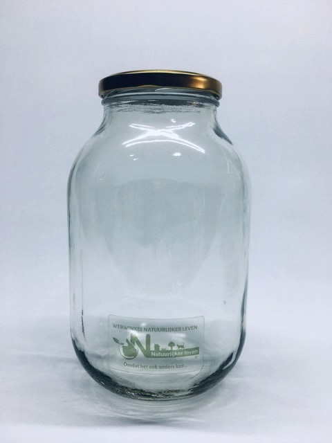 Glazen pot liter - Natuurlijker
